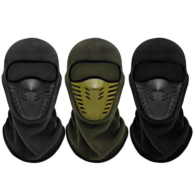 Motorcycle Mask Fleece Thermal Face Mask Keep Warm Moto Riding Balaclava Motorbike Biker Winter Windproof Ski Mask Men Women  Amaijoin