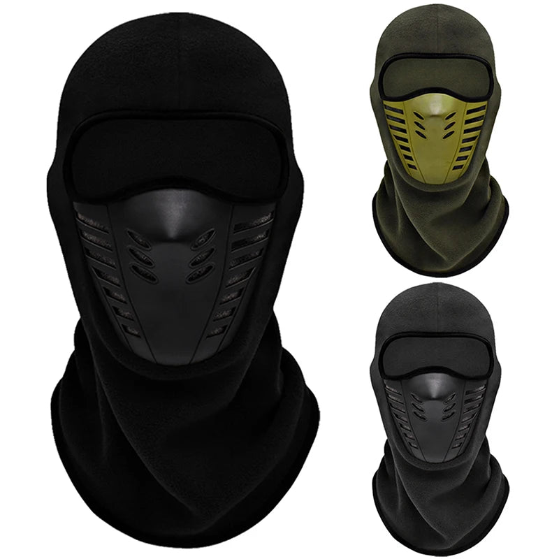 Motorcycle Mask Fleece Thermal Face Mask Keep Warm Moto Riding Balaclava Motorbike Biker Winter Windproof Ski Mask Men Women  Amaijoin