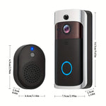 Load image into Gallery viewer, Smart Home Doorbell Camera WIFI Intercom With Cloud Storage, WIFI Video Doorbell, Night Vision, 2-Way Audio, Battery Powered  Amaijoin
