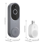 Load image into Gallery viewer, 1080P 2.4G Smart Doorbell Video Intercom Door Bell with Camera Smart Home for Security Protection AI Human Detection Motion  Amaijoin
