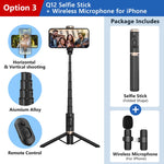 Load image into Gallery viewer, Roreta 2024 NEW Bluetooth Selfie Stick  Foldable Wireless Tripod with Bluetooth Shutter Monopod Live Photograph for iphone  Amaijoin
