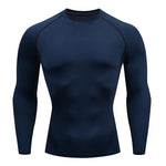 Load image into Gallery viewer, Men Compression Running T-shirt Fitness Tight Long Sleeve Sport Shirts Training Jogging Tops Gym Sportswear Dry Fit Rashgard  Amaijoin
