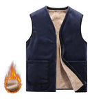 Load image into Gallery viewer, DIMUSI Winter Men&#39;s Vests Casual Man Fleece Warm Sleeveless Jackets Fashion Outwear Thermal Soft Fishing Waistcoats Clothing 8XL  Amaijoin
