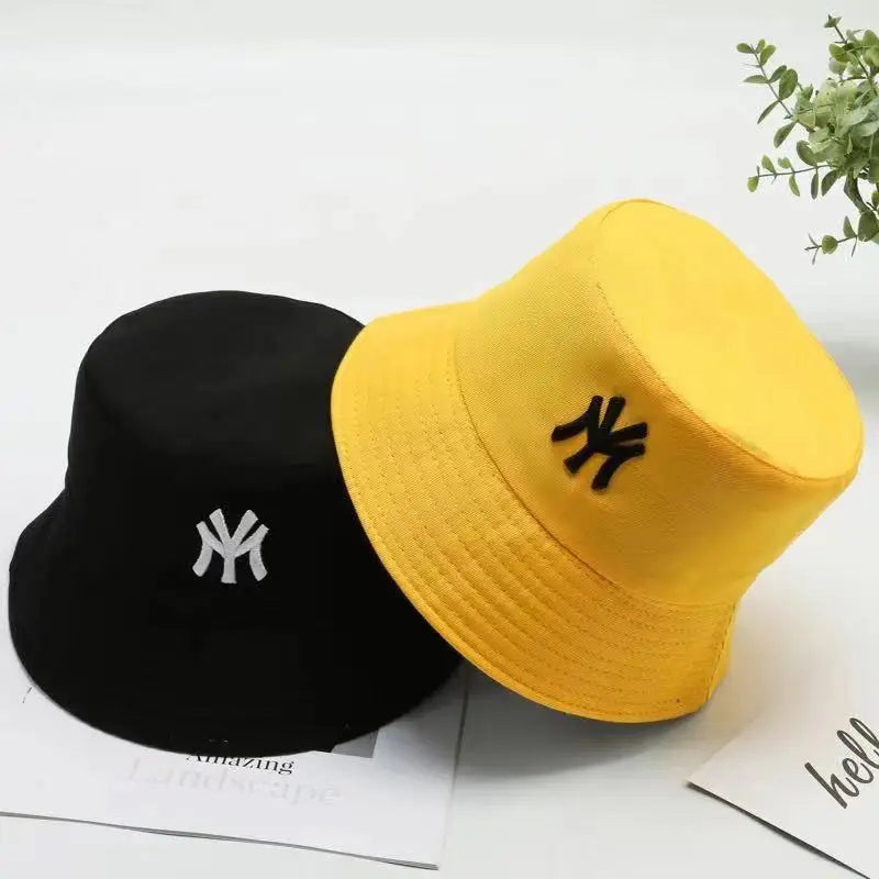 Unisex Bucket Hat Double-Side Outdoor Fishing Cap Women Men Sunscreen Hats Daisy Embroidery Fisherman Caps Double Wear Hats  Amaijoin