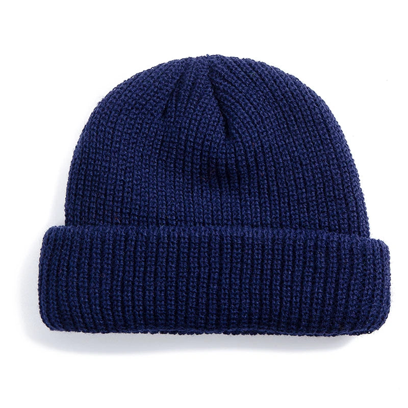 Hot Sale Daily Fisherman Beanie Hat Unisex Sailor Style Autumn Beanie Ribbed Knitted Hats For Men Women Short Melon Winter Hat  Amaijoin