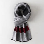 Load image into Gallery viewer, Men Pure Wool Scarf for Winter Plaid Warm Neck Scarves Classic Business 100% Wool Shawls Wraps Cashmere Long Scarf Foulard Homme  Amaijoin
