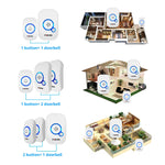 Load image into Gallery viewer, Fuers M557 Doorbell Waterproof Wireless Chime Home Doorbell  Intelligent 32 Songs Smart Doorbell Alarm With Battery  Amaijoin
