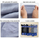 Load image into Gallery viewer, 6 Pairs Large Business Silk Socks Long Polyamide Breathable Calf High Sheer Socks Male Brand Business Work Socks High Quality  Amaijoin
