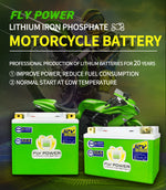 Load image into Gallery viewer, FLY4L-BS 12V 24Wh CCA 160A BMS Motorcycle Start Battery 12V Lithium iron Phosphate Scooter LiFePO4 Batteries YTX4L-BS YT4L YTX4L  Amaijoin
