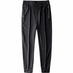 Carregue a imagem no visualizador da Galeria, Men&#39;s Summer Ice Silk Jogger Sweatpants Zipper Pockets Breathable Running Gym Workout Athletic Mesh Pants Drawstring Design  Amaijoin
