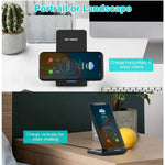 Load image into Gallery viewer, 2 in 1 15W Fast Charging Station for iPhone 14 13 12 11 XR XS X 8 Plus Airpods Pro Wireless Charger Stand For Samsung S21 S22  Amaijoin
