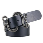 Load image into Gallery viewer, Maikun Belts for Women Snake Shape Pin Buckle Belt High Quality Leather Women Belt PU Waistband  Amaijoin
