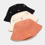 Load image into Gallery viewer, LDSLYJR Cotton Flower Embroidery Bucket Hat Fisherman Hat Outdoor Travel Hat Sun Cap Hats for Men and Women 250  Amaijoin
