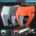 Load image into Gallery viewer, PowerZone Motorcycle LED Headlight Headlamp Head Light Supermoto Fairing For KTM EXC SXF MX Dirt Bike Enduro LED Headlight  Amaijoin
