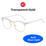 Load image into Gallery viewer, 2024 Classic Transparent Frame Semi Rimless Blue Light Blockin Glasses Men Square Anti Blue Ray Eyeglasses Computer Women Gaming  Amaijoin
