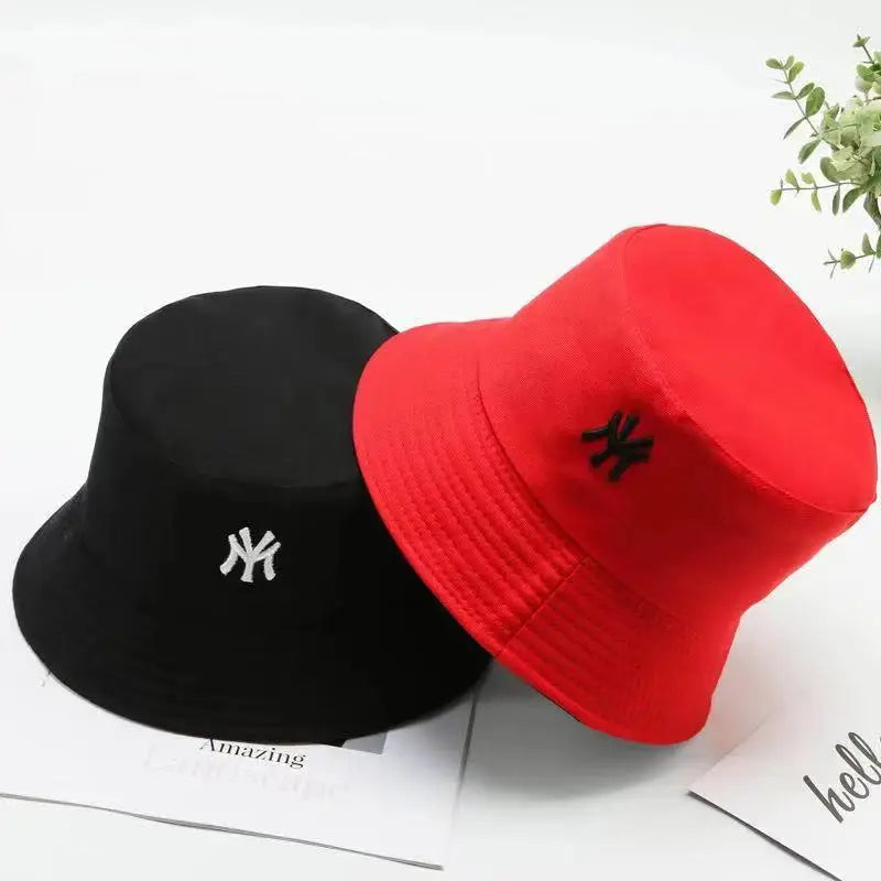 Unisex Bucket Hat Double-Side Outdoor Fishing Cap Women Men Sunscreen Hats Daisy Embroidery Fisherman Caps Double Wear Hats  Amaijoin