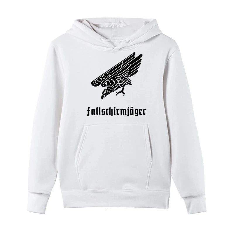 Men's Fleece Sweatshirt German Paratroops Fallschirmjager Eagle Hoodie Summer Cool Jacket Tops Hoody Harajuku Streetwear  Amaijoin