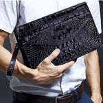 Load image into Gallery viewer, 2024 New Product Trendy Fashion Clutch Real Cowhide Wallet High-Quality Crocodile Pattern Famous brand multi-function wallet  Amaijoin
