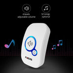 Load image into Gallery viewer, Fuers M557 Doorbell Waterproof Wireless Chime Home Doorbell  Intelligent 32 Songs Smart Doorbell Alarm With Battery  Amaijoin
