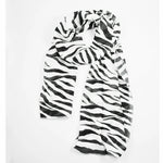 Load image into Gallery viewer, SODIAL(R) Black White Chiffon Zebra Strips Striped Women Shawl Scarves Wrap Pashmina Gift  Amaijoin
