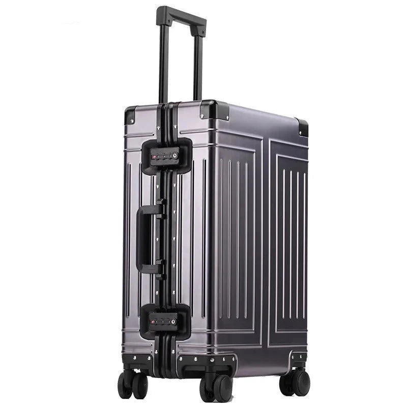 KLQDZMS 20“24''26''29 inch 100% Aluminum Alloy Fashion Business Travel  Luggage Detachable Lining High-end Business Suitcase  Amaijoin