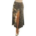 Load image into Gallery viewer, Jocoo Jolee Elegant Leopard Floral Printing Long Skirt Women Sexy High Waist Split Midi Skirts Office Lady Bodycon A Line Skirts  Amaijoin
