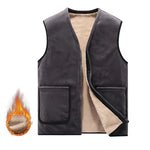 Load image into Gallery viewer, DIMUSI Winter Men&#39;s Vests Casual Man Fleece Warm Sleeveless Jackets Fashion Outwear Thermal Soft Fishing Waistcoats Clothing 8XL  Amaijoin
