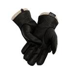 Load image into Gallery viewer, hand-stitched deerskin gloves men warm soft men&#39;s black corrugated gloves 70% wool lining warm in autumn and winter man mitten  Amaijoin
