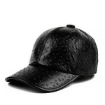 Load image into Gallery viewer, Exclusive Chic Small Dots Baseball Caps 2021 Fall Winter Men Genuine Leather Warm Hats Youth Hombre Black Hip Pop Dome Chapeau  Amaijoin
