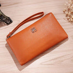 Load image into Gallery viewer, Women Long Casual Wallet Litchi Grain PU Leather Lady Zipper Phone Pocket Credit Card Holder Female Purse Coin Money Bag Clutch  Amaijoin
