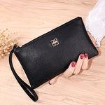 Load image into Gallery viewer, Women Long Casual Wallet Litchi Grain PU Leather Lady Zipper Phone Pocket Credit Card Holder Female Purse Coin Money Bag Clutch  Amaijoin
