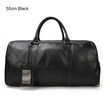 Load image into Gallery viewer, Luxury Genuine Leather Men Women Travel Bag Cow Leather Carry On Luggage Bag Travel Shoulder Bag Male Female Weekend Duffle Bag  Amaijoin
