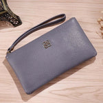 Load image into Gallery viewer, Women Long Casual Wallet Litchi Grain PU Leather Lady Zipper Phone Pocket Credit Card Holder Female Purse Coin Money Bag Clutch  Amaijoin
