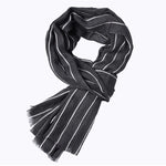 Load image into Gallery viewer, Winter designer scarf men striped cotton scarf female &amp; male brand shawl wrap knit cashmere bufandas Striped scarf with tassels  Amaijoin
