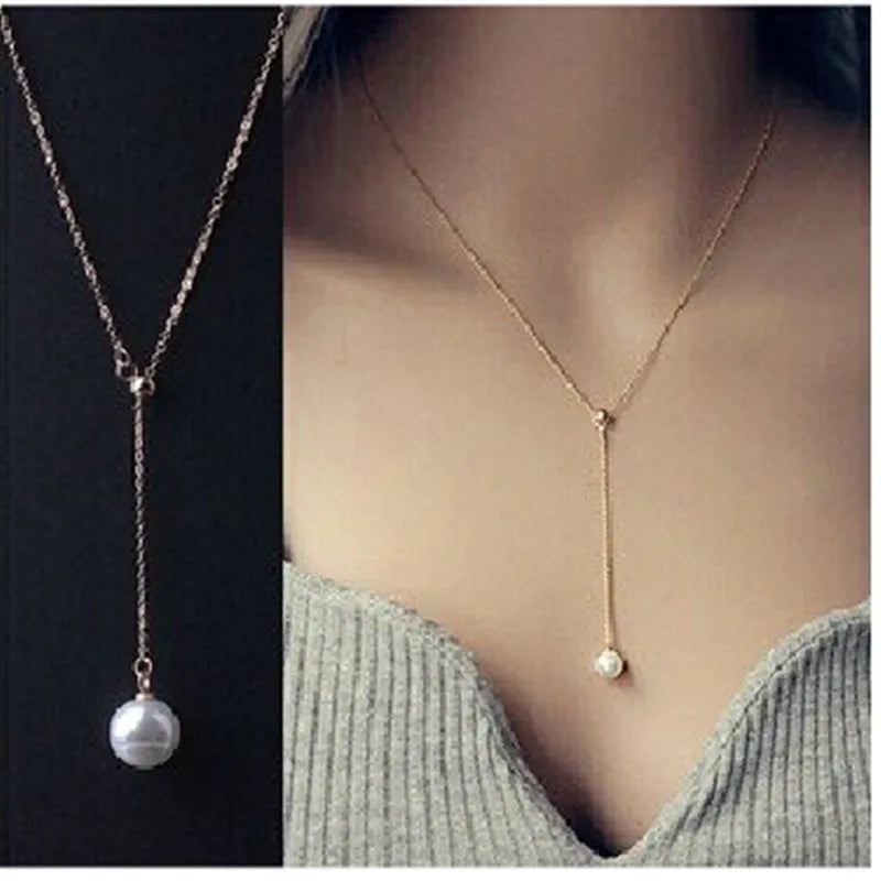 New Fashion Steampunk Dainty Circle Collier Round Minimalist Chain Pendant Necklace For Women Jewelry Gift Cheap Collar  Amaijoin