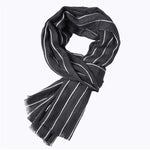 Load image into Gallery viewer, Winter designer scarf men striped cotton scarf female &amp; male brand shawl wrap knit cashmere bufandas Striped scarf with tassels  Amaijoin
