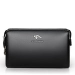 Load image into Gallery viewer, KANGAROO Luxury Brand Men Clutch Bag Leather Long Purse Password Money Bag Business wristlet Phone Wallet Male Casual Handy Bags  Amaijoin
