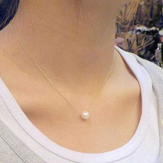 New Fashion Steampunk Dainty Circle Collier Round Minimalist Chain Pendant Necklace For Women Jewelry Gift Cheap Collar  Amaijoin