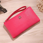 Load image into Gallery viewer, Women Long Casual Wallet Litchi Grain PU Leather Lady Zipper Phone Pocket Credit Card Holder Female Purse Coin Money Bag Clutch  Amaijoin
