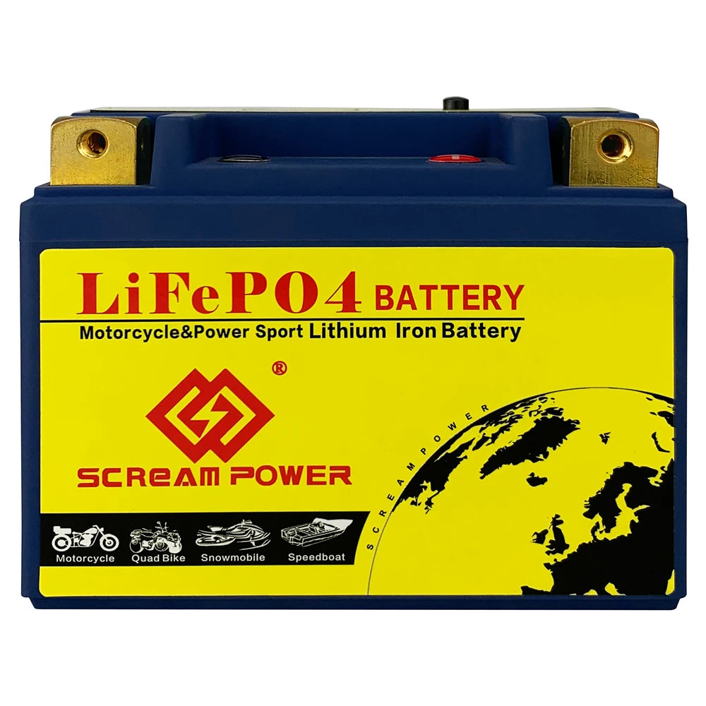 12V 4L-BS 2Ah CCA 160A Lithium Phosphate Motorcycle Motor Starter Battery 12V LiFePO4 Scooter Engine Battery LFP  Amaijoin