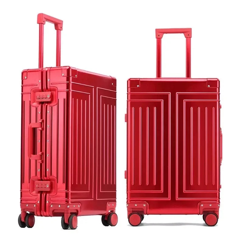 KLQDZMS 20“24''26''29 inch 100% Aluminum Alloy Fashion Business Travel  Luggage Detachable Lining High-end Business Suitcase  Amaijoin