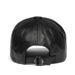 Load image into Gallery viewer, Genuine Leather Caps For Men Male Simle Sewing Soft Sheepskin Thin Hats Top Quailty Big Brim Peaked Chapeau Street Trucker Gorro  Amaijoin
