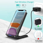 Load image into Gallery viewer, 2 in 1 15W Fast Charging Station for iPhone 14 13 12 11 XR XS X 8 Plus Airpods Pro Wireless Charger Stand For Samsung S21 S22  Amaijoin
