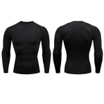 Load image into Gallery viewer, Men Compression Running T-shirt Fitness Tight Long Sleeve Sport Shirts Training Jogging Tops Gym Sportswear Dry Fit Rashgard  Amaijoin
