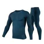 Carregue a imagem no visualizador da Galeria, Herobiker Men&#39;s Fleece Lined Thermal Underwear Set Motorcycle Skiing Base Layer Winter Warm Long Johns Shirts &amp; Tops Bottom Suit  Amaijoin
