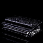 Load image into Gallery viewer, 2024 New Product Trendy Fashion Clutch Real Cowhide Wallet High-Quality Crocodile Pattern Famous brand multi-function wallet  Amaijoin
