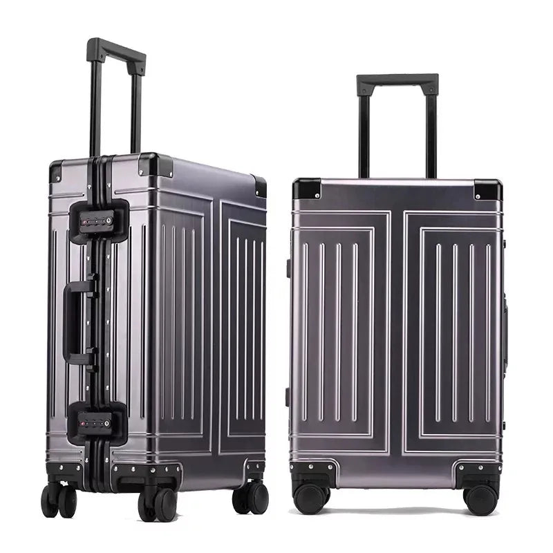 KLQDZMS 20“24''26''29 inch 100% Aluminum Alloy Fashion Business Travel  Luggage Detachable Lining High-end Business Suitcase  Amaijoin