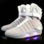 Load image into Gallery viewer, 7ipupas New Boots for Men,Women,USB Rechargeable Glowing Shoes Man Winter Boots Party Shoes Cool Soldier Boots Back to Future  Amaijoin
