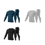 Carregue a imagem no visualizador da Galeria, Herobiker Men&#39;s Fleece Lined Thermal Underwear Set Motorcycle Skiing Base Layer Winter Warm Long Johns Shirts &amp; Tops Bottom Suit  Amaijoin
