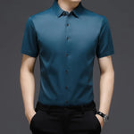 Load image into Gallery viewer, 2022 designer solid mens shirts for men clothing korean fashion summer short sleeve shirt luxury dress casual clothes jersey 501  Amaijoin
